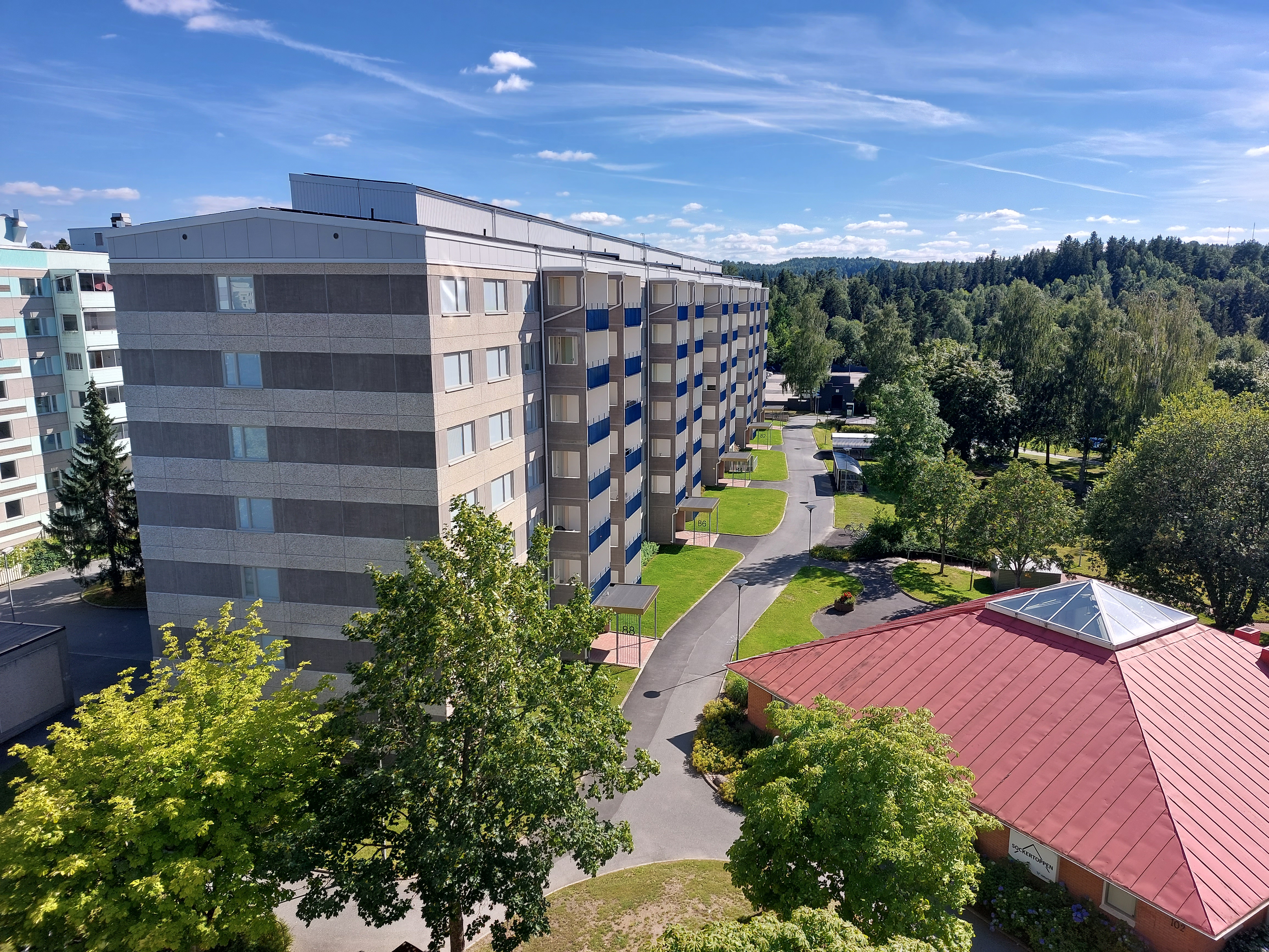 Nyrenoverat studenthus med samlingslokalen Sockertoppen bredvid